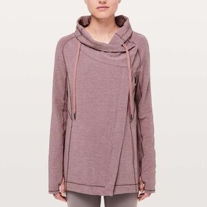 Lululemon Coast Easy Wrap size 4 Heathered Misty Merlot